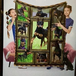 Pinscher Dog Blanket for kids
